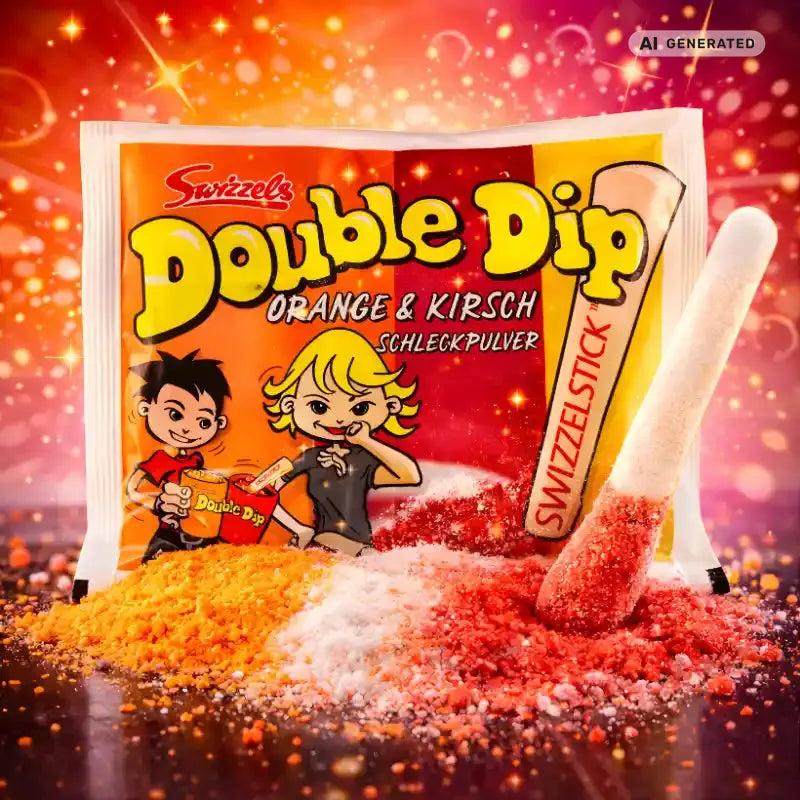 Swizzels Double Dip Schleckpulver mit Brause 18g blok1