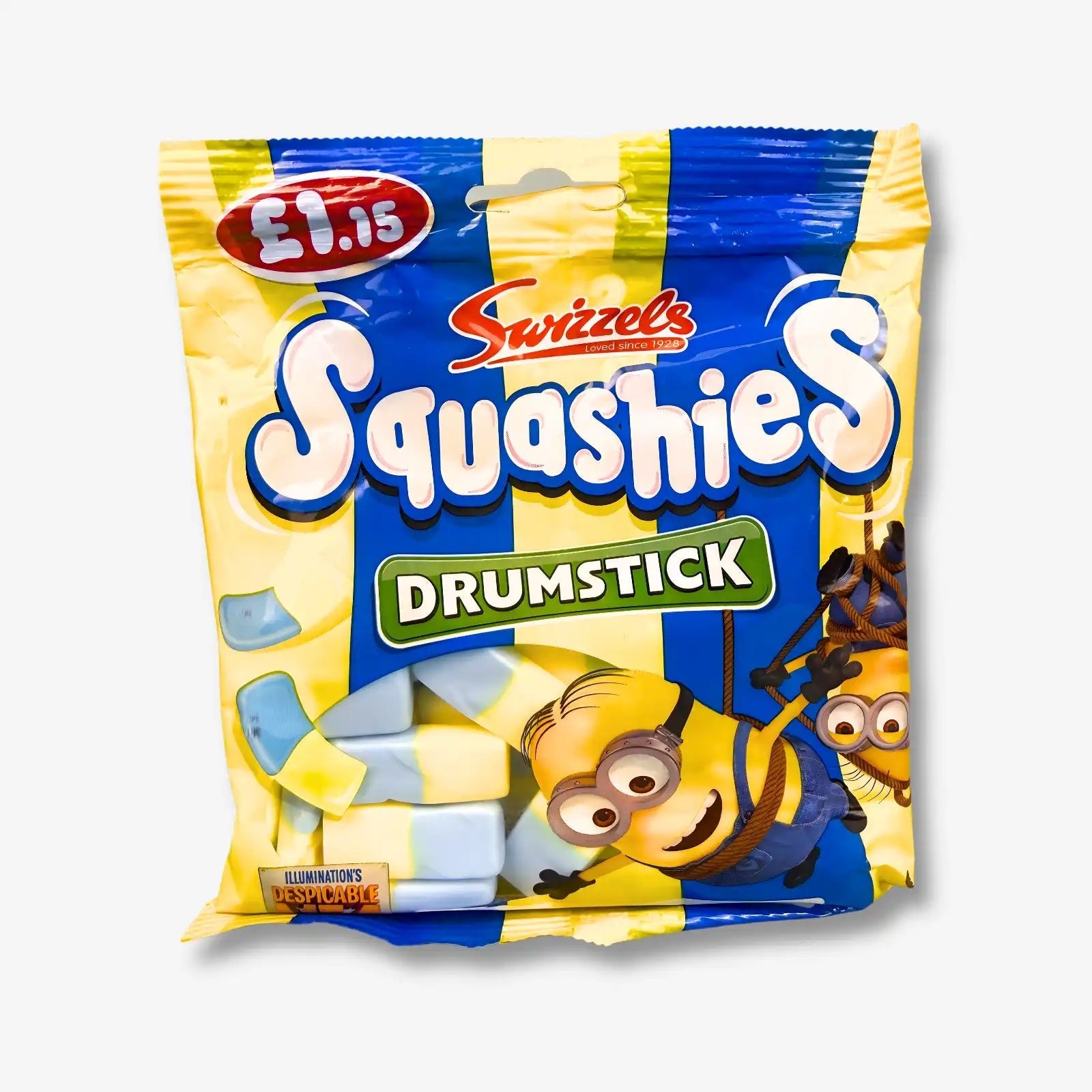 Swizzels Squashies Minions 110g - Weiche Fruchtgummi Schaumstücke kaufen - MiMa&