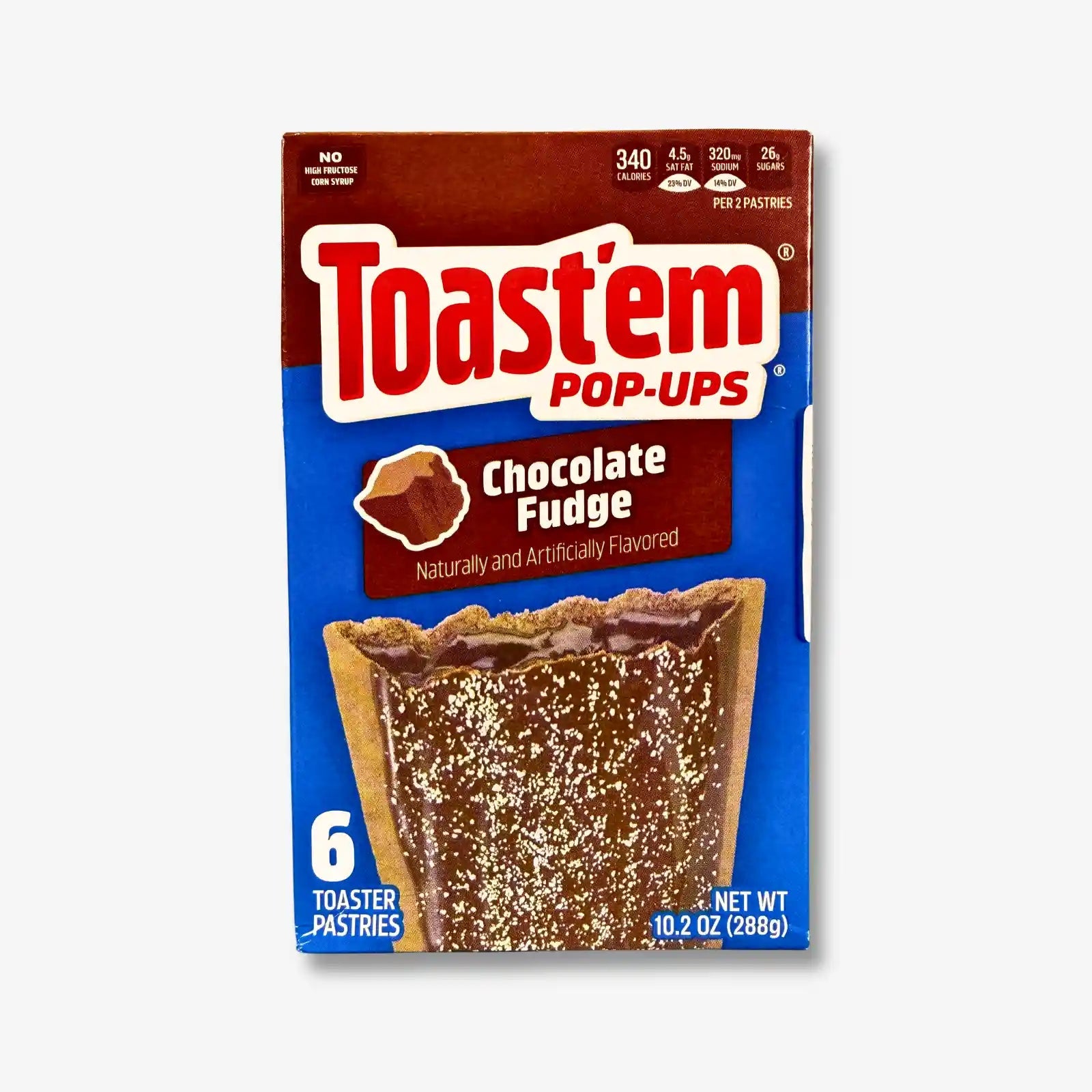 Toast’em Pop Ups Frosted Chocolate Fudge 288g - Schokoladige Fudge Toasterriegel kaufen - MiMa&