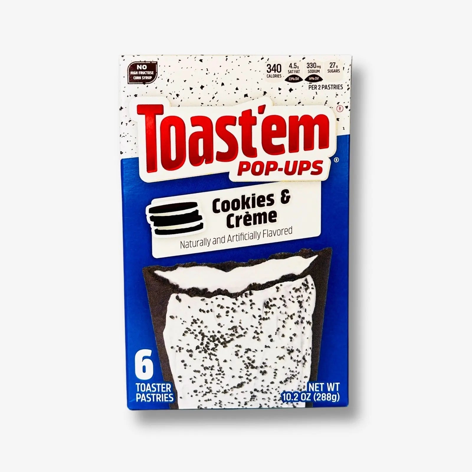 Toast’em Pop Ups Frosted Cookies & Cream 288g - Toasttaschen mit Keks und Creme kaufen - MiMa&