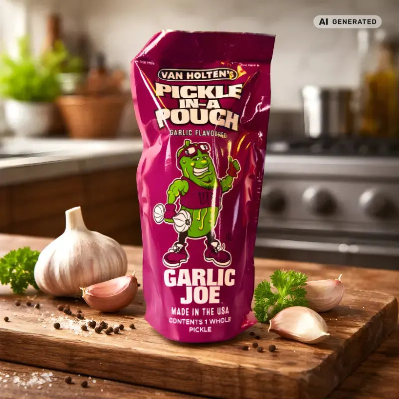 Van Holten’s Pickle Gurke Garlic Joe 306g blok1