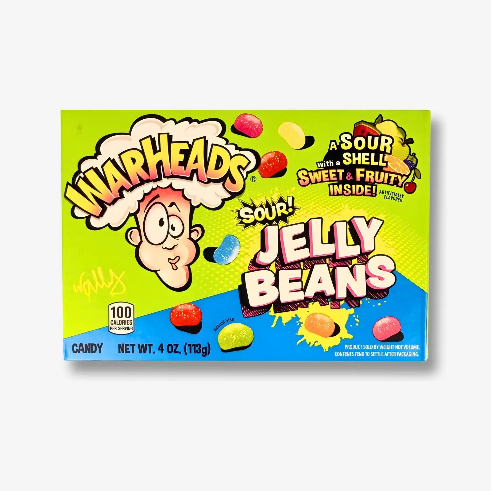 Warheads Sour Jelly Beans 113g - Saure Frucht Dragees kaufen - MiMa&