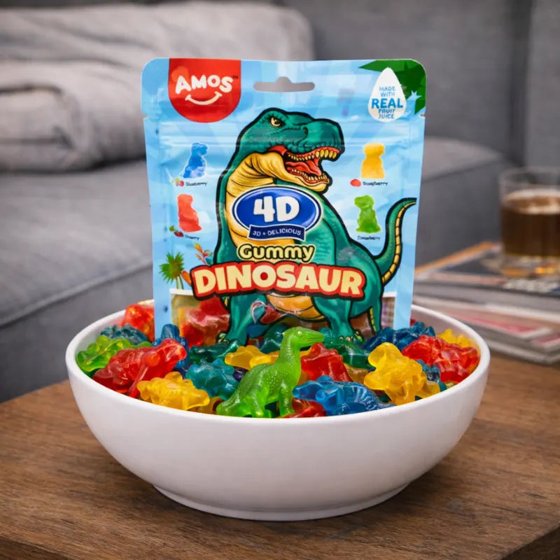 Amos 4D Gummy Dinosaur Mixed Fruit blok1