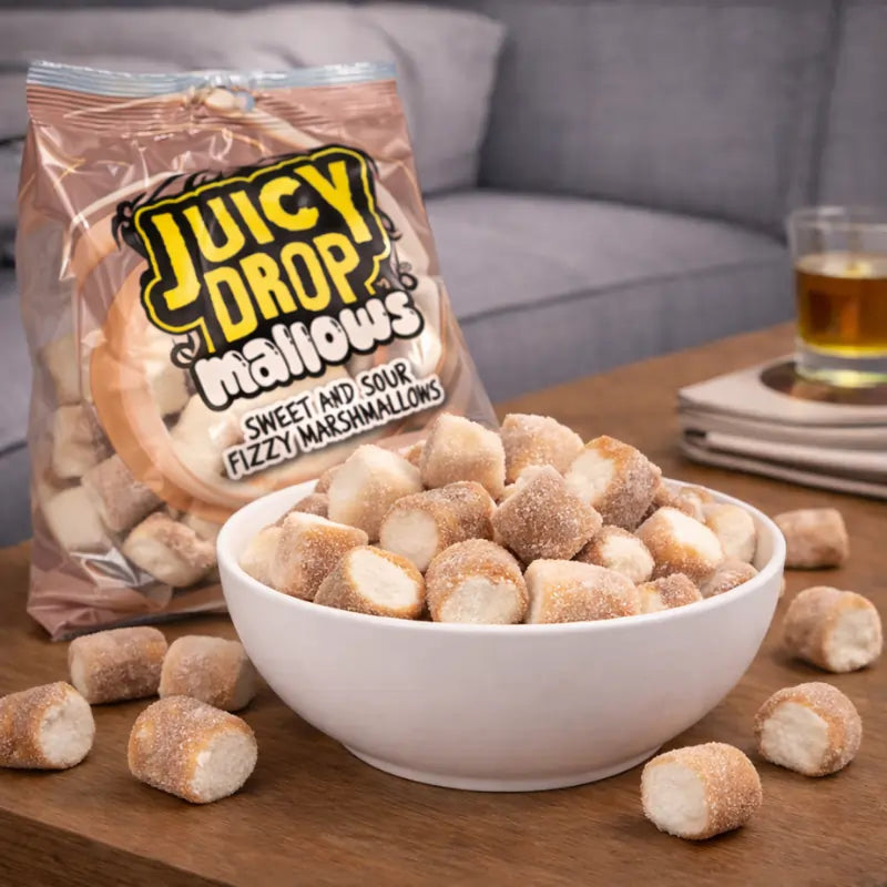 Bazooka Juicy Drop Cola Mallows 100g
 blok1