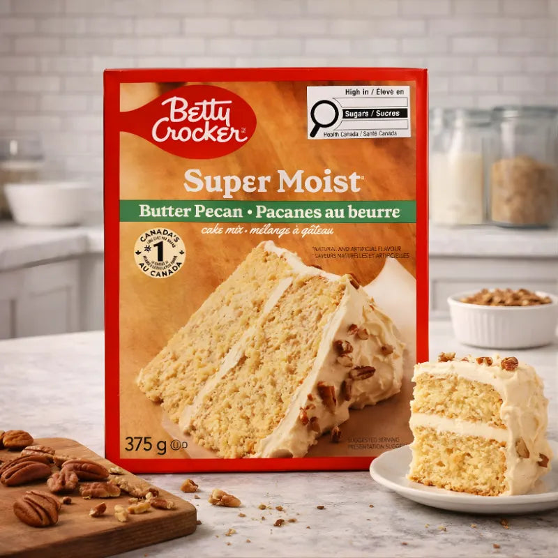 Betty Crocker Cake Mix Super Moist Butter Pecan blok1