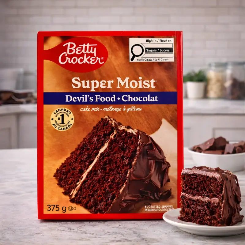 Betty Crocker Cake Mix Super Moist Devils Food blok1