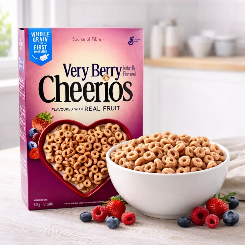 Cheerios Very Berry Frühstückscerealien 411g blok1
