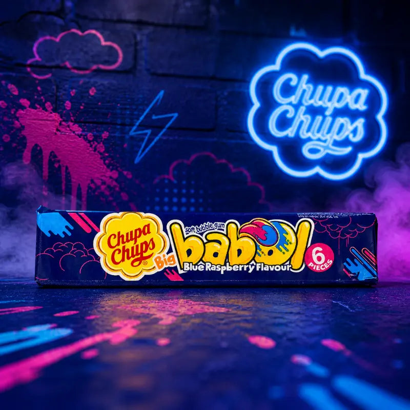 Chupa Chups Big Babol Tongue Painter 28g – Fruchtiger Bubble Gum mit Tongue - Painter - Effekt kaufen - MiMa's Sweets House-blok1