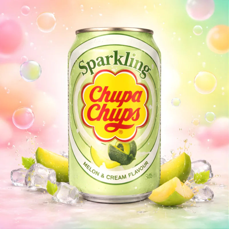 Chupa Chups Sparkling Melon 345ml-blok1