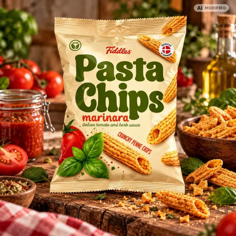 Fiddle's Pasta Chips Marinara 80g -generaed