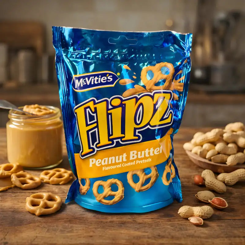 Flipz Coated Pretzels Peanut Butter blok1