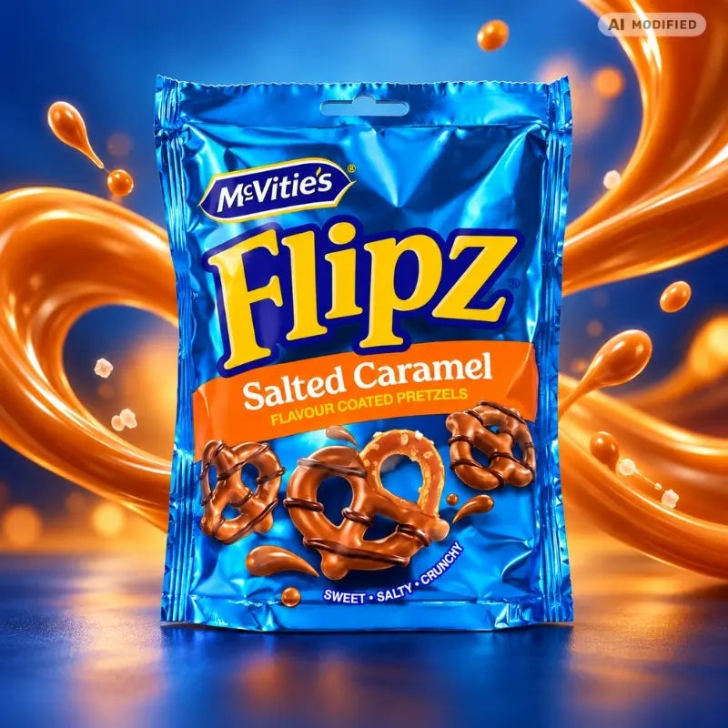 Flipz Coated Pretzels Salted Caramel 70g-generated
