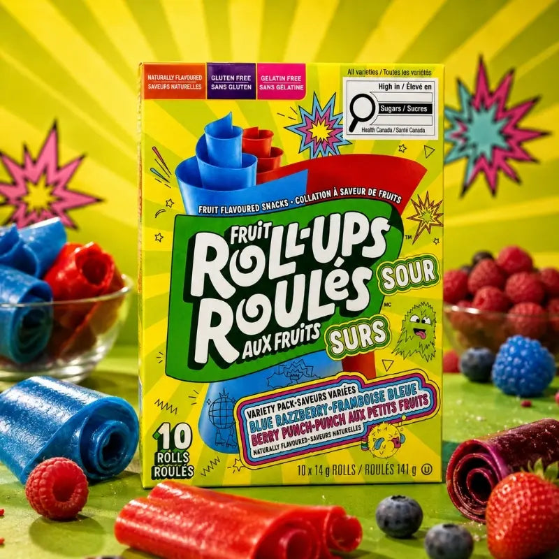 Fruit Roll Ups Sour 141g 10er Pack - Saure Fruchtrollen kaufen - MiMa's Sweets House-block1