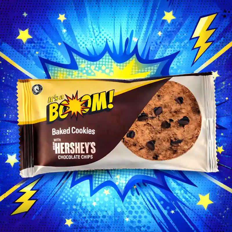 It’s a Boom Baked Cookies with Hershey’s Chocolate Chips 25g blok1