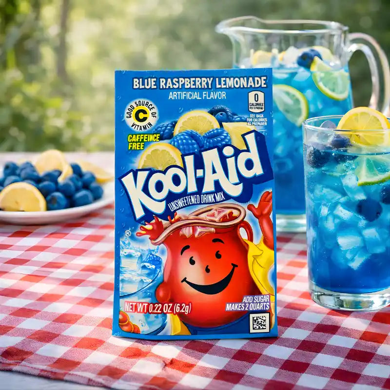 Kool Aid Getränkepulver Blue Raspberry Lemonade 6,2g blok1