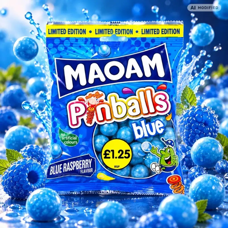 Maoam Pinballs Blue Raspberry 140g-generated