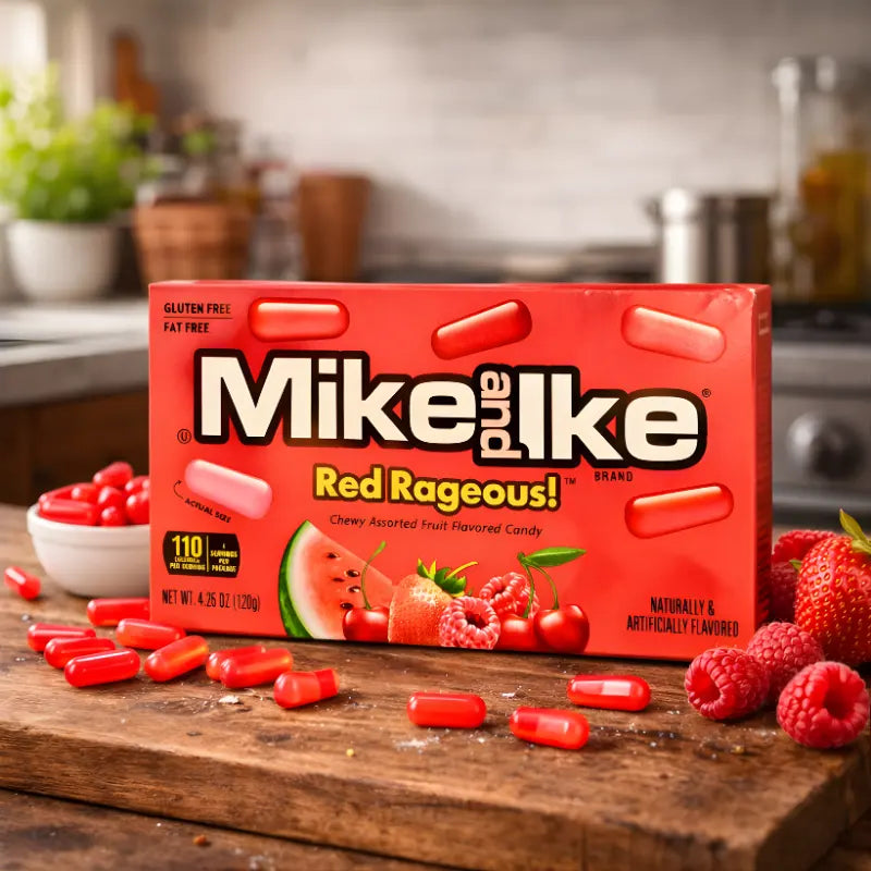 Mike and Ike Red Rageous 120g blok1