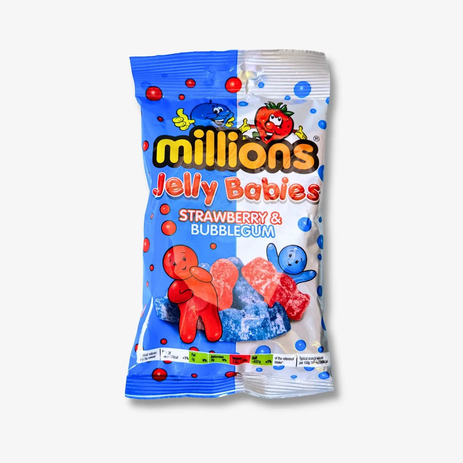 Millions Jelly Babies Strawberry &amp; Bubblegum 150g1