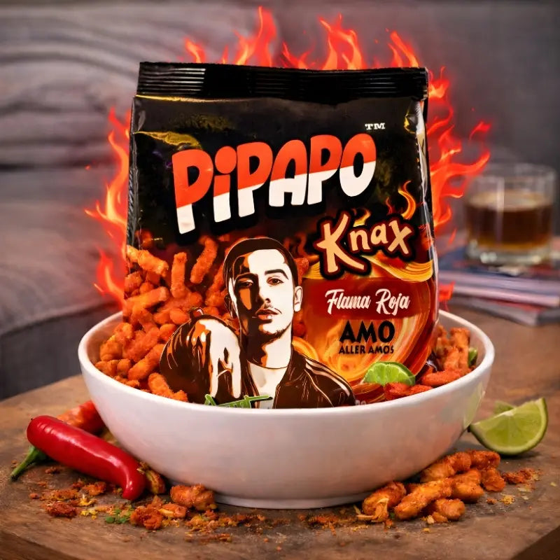 Pipapo KNAX Flama Roja Maischips 70g blok1