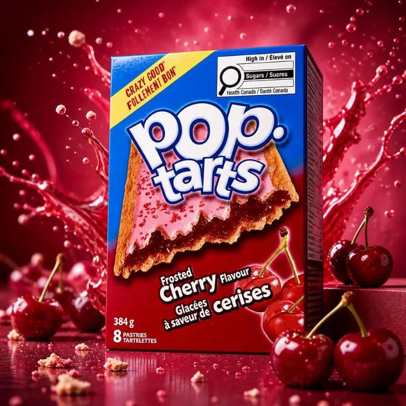 Pop Tarts Frosted Cherry 8er Pack 384g – Toaster Gebäck mit Kirschfüllung und Zuckerglasur kaufen - MiMa's Sweets House-blok1