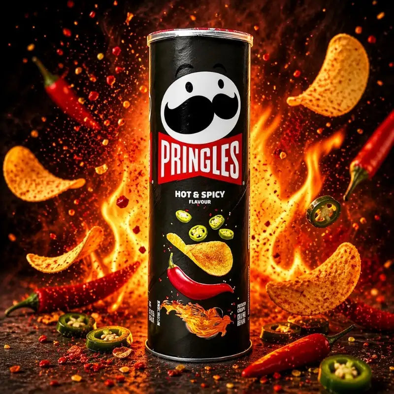 Pringles Hot & Spicy 110g -blok1