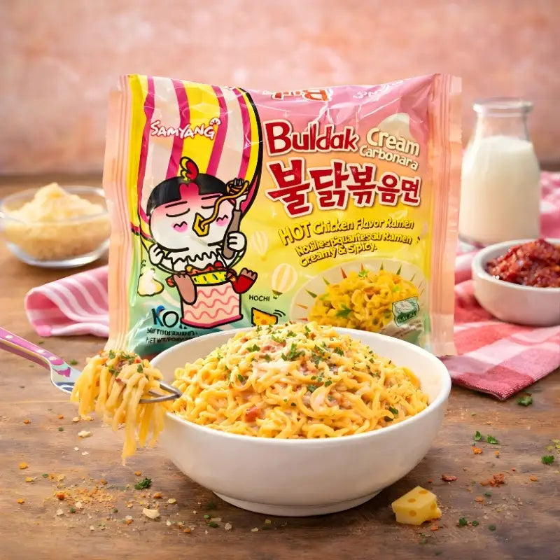 SamyangBuldakCarbonaraRamenHotChickenCreamFlavor130g blok1