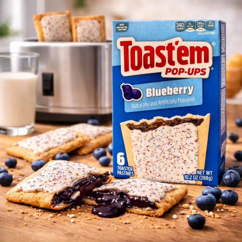 Toast’em Pop Ups Frosted Blueberry 288g blok1