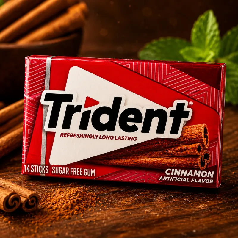 Trident Cinnamon 31g – Zuckerfreies Zimtkaugummi kaufen - MiMa's Sweets House-blok1