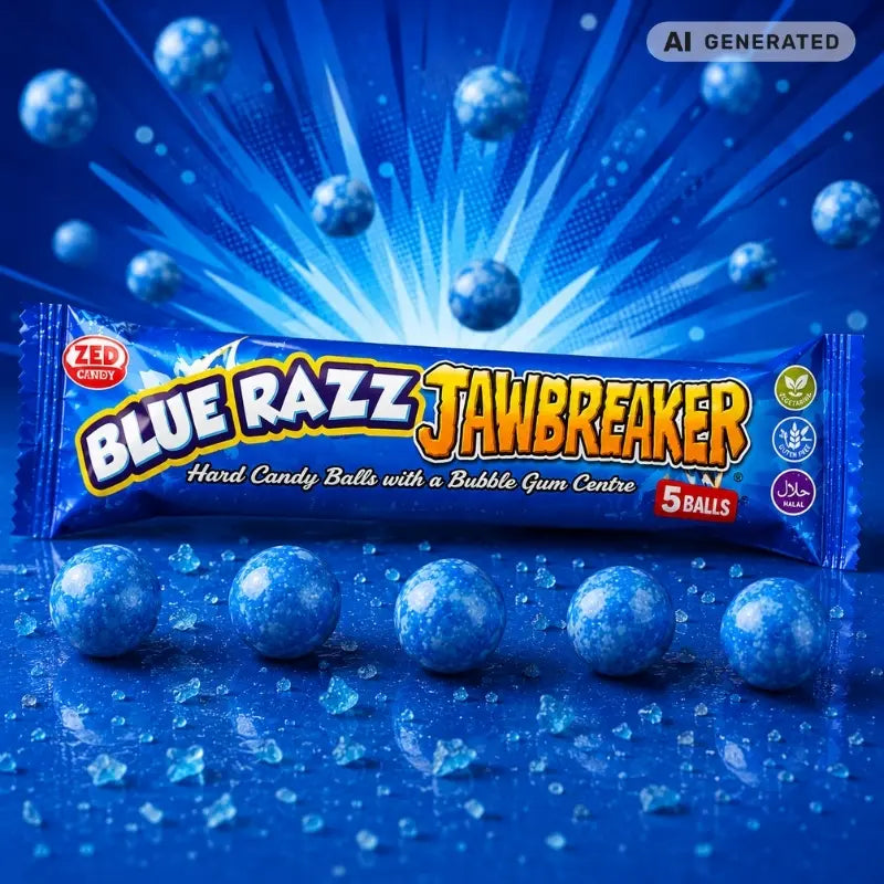 Zed Candy Jawbreaker Blue Razz 50g-generated