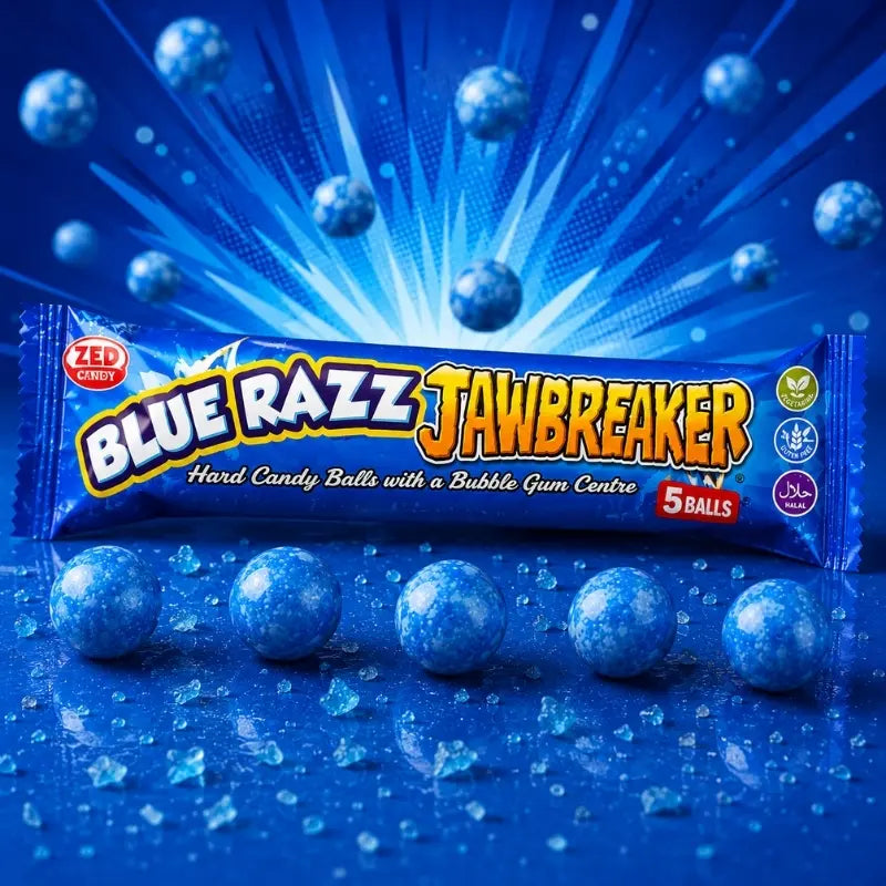 Zed Candy Jawbreaker Blue Razz 50g - Jawbreaker-Kugeln mit Blue Raspberry kaufen - MiMa's Sweets House-block1