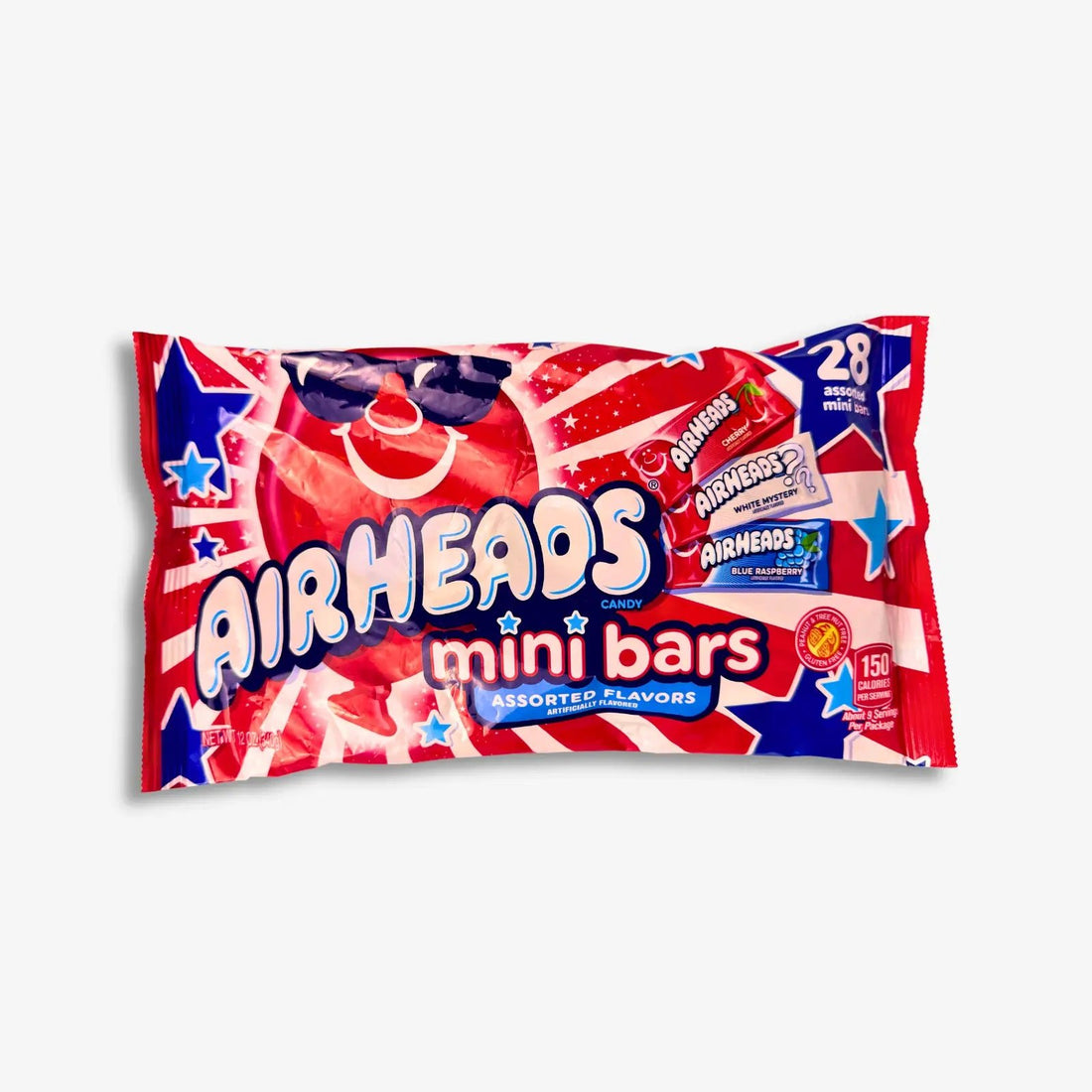 Airheads Mini Bars Red White &amp; Blue Kaubonbons 340g - Fruchtiger Kaubonbon Mix kaufen - MiMa&