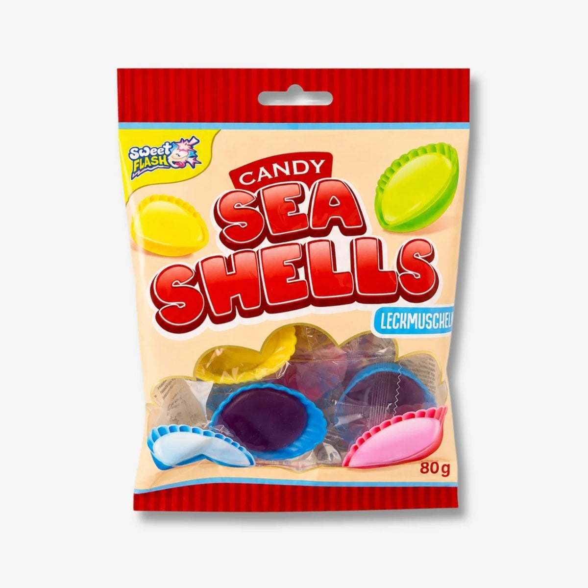 Alks Sea Shell Leckmuscheln 80g - Bunte Muscheln zum Schlecken kaufen - MiMa&