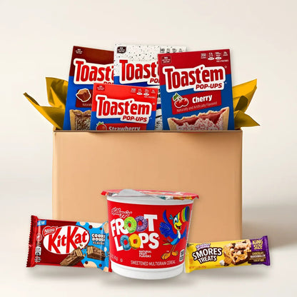 American Breakfast Box mit 8 US-Frühstückssnacks kaufen - MiMa&