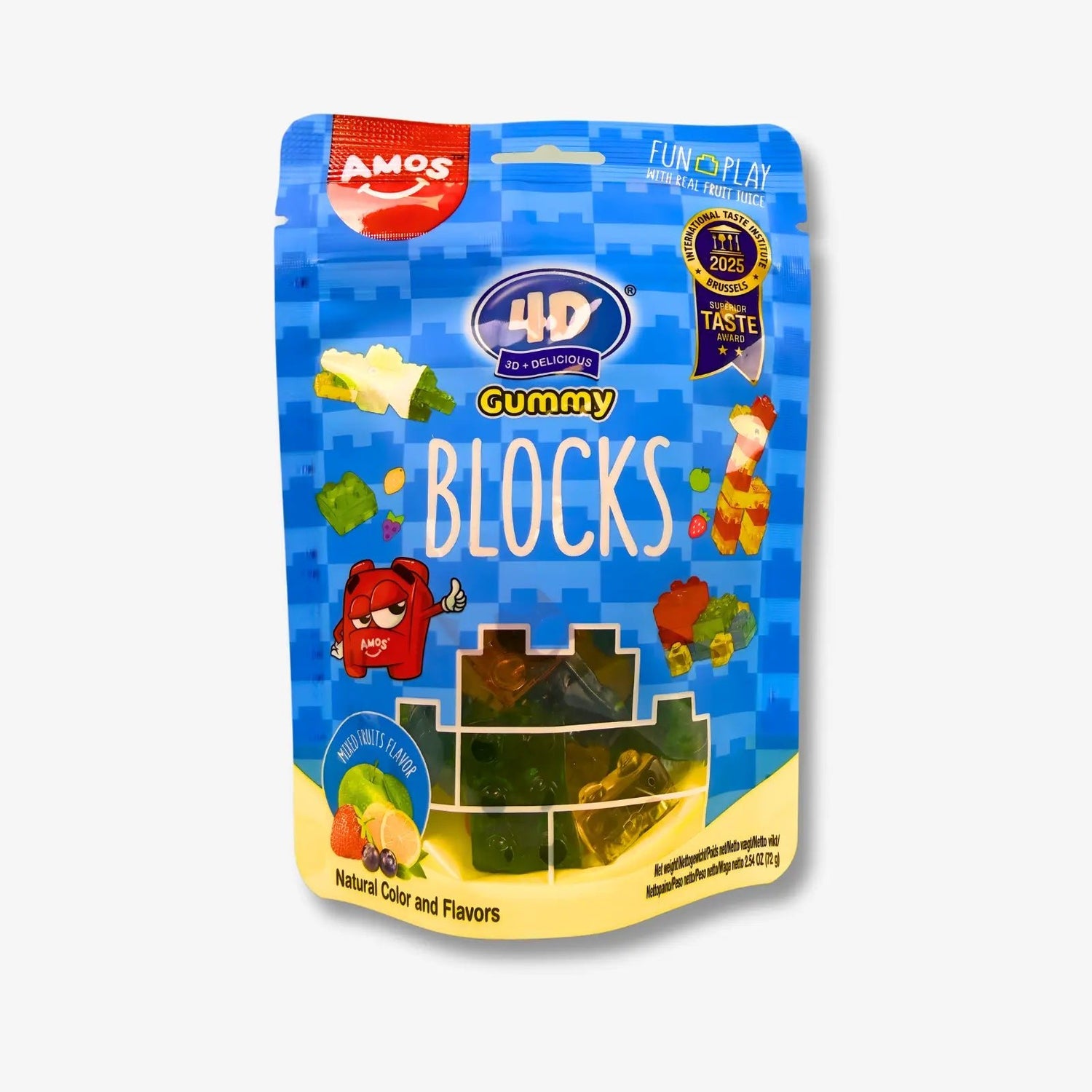 Amos 4D Jelly Sweets Blocks 72g - Bunte Gelee Blöcke kaufen - MiMa&