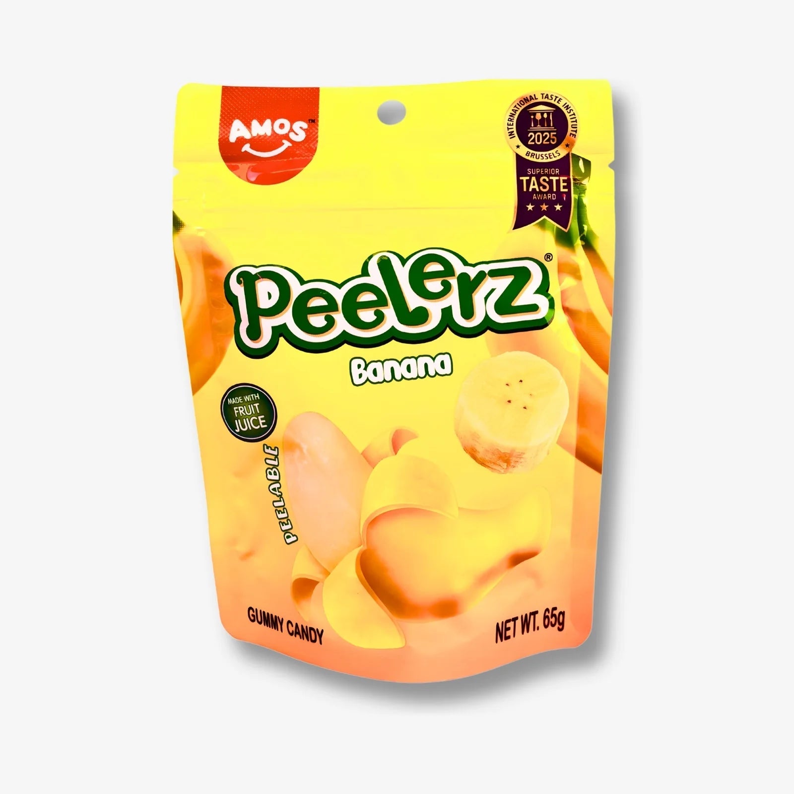 Amos Peelerz Gummy Banana 65g - Bananengummies zum Schälen kaufen - MiMa&