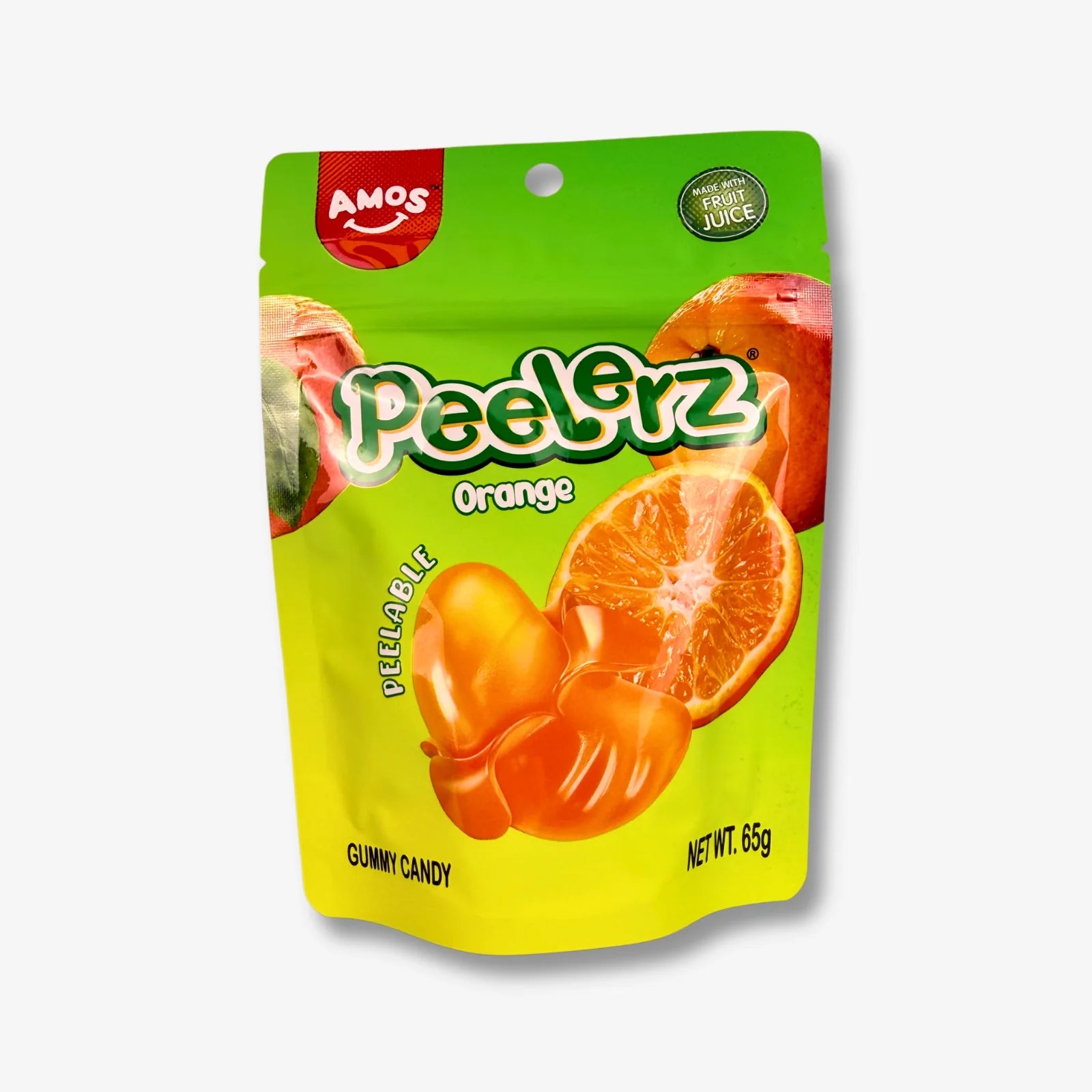 Amos Peelerz Gummy Orange 65g – Peelbare Orangen‑Fruchtgummis kaufen - MiMa&