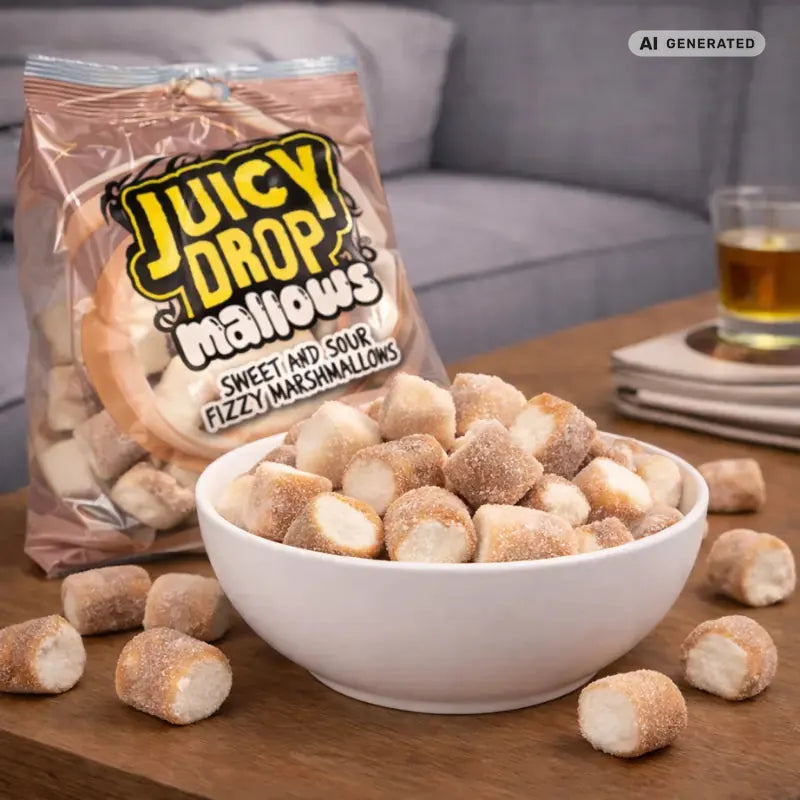 Bazooka Juicy Drop Cola Mallows 100g
 blok1