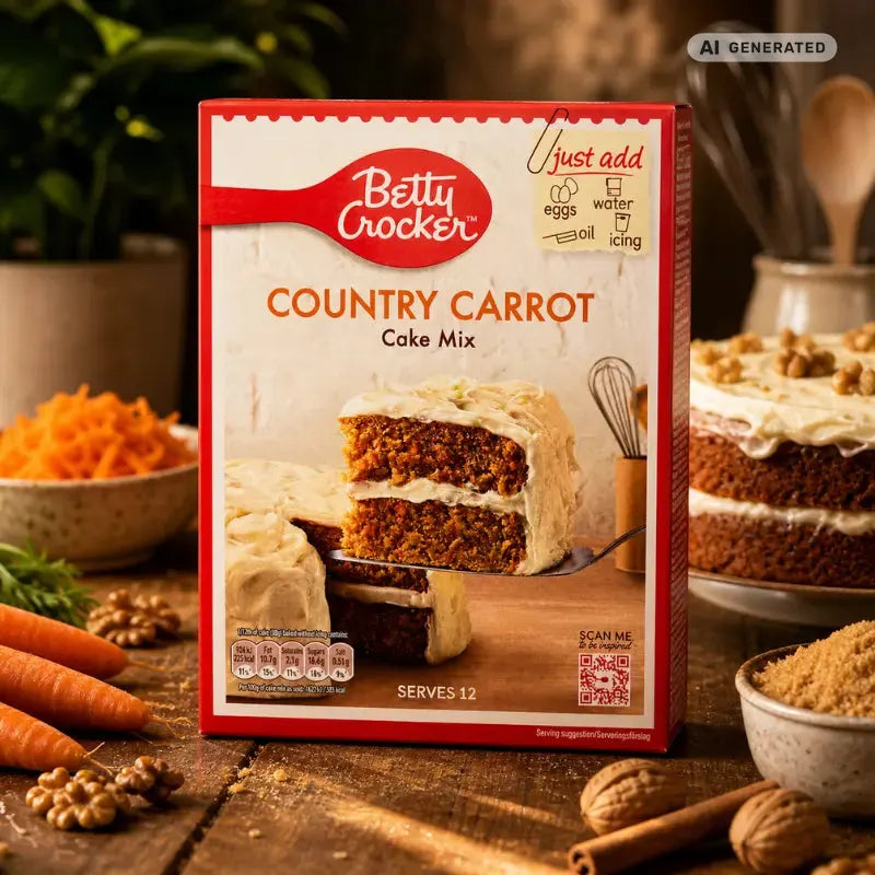 Betty Crocker Cake Mix Country Carrot 425g - Karottenkuchen Backmischung kaufen - MiMa's Sweets House-blok1