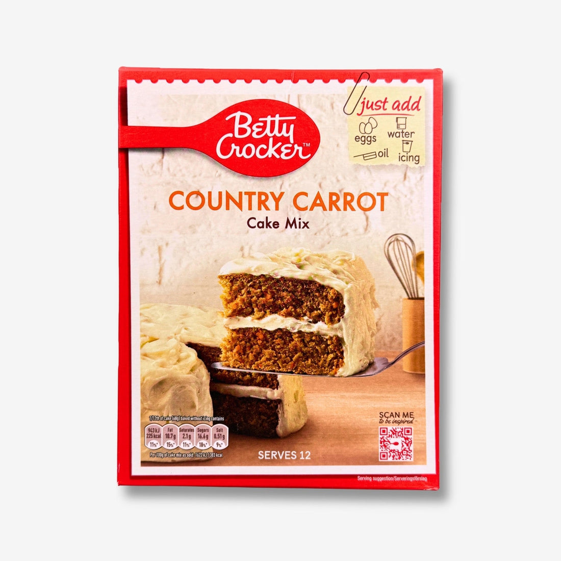 Betty Crocker Cake Mix Country Carrot 425g - Karottenkuchen Backmischung kaufen - MiMa&