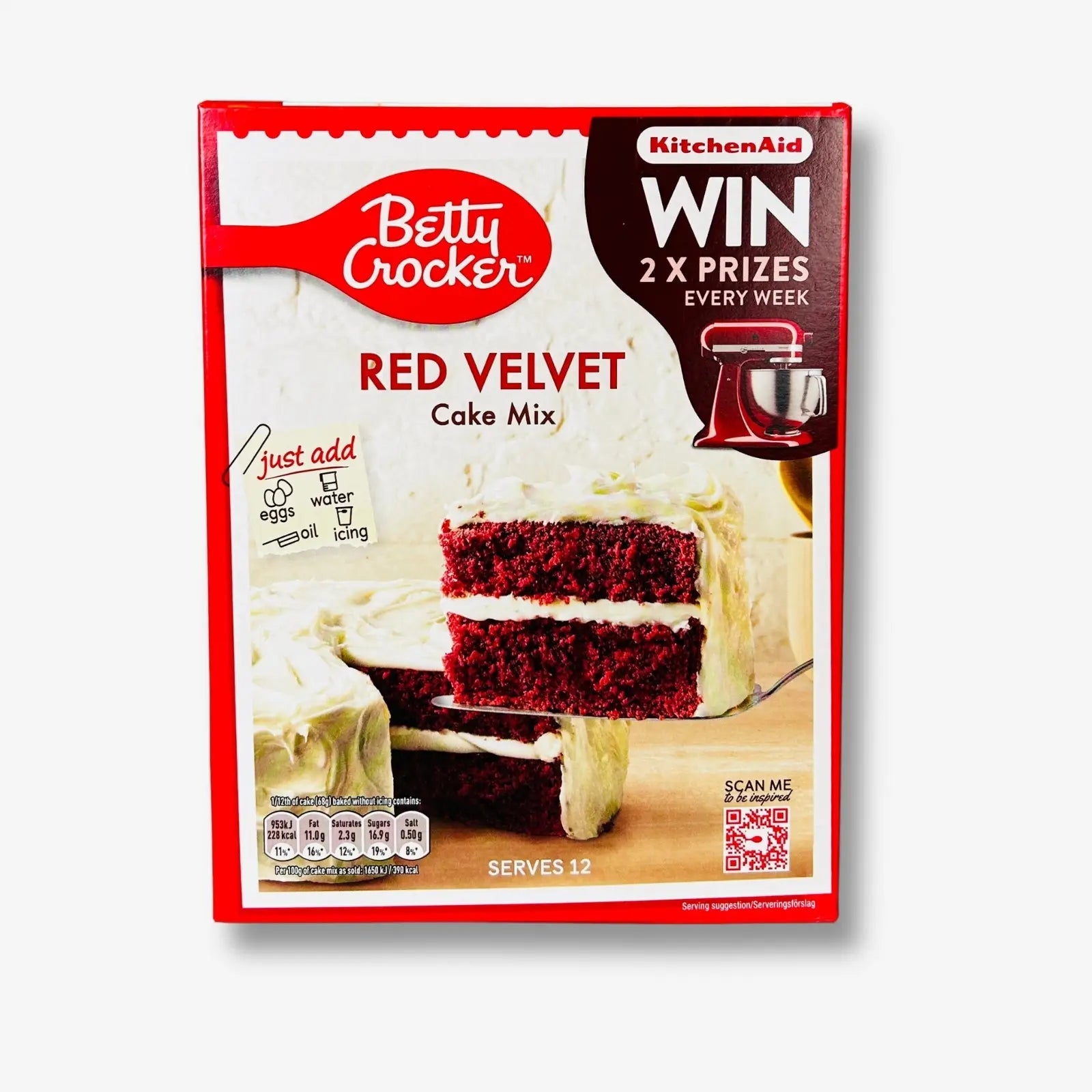 Betty Crocker Cake Mix Red Velvet 425g - Red Velvet Backmischung kaufen - MiMa&
