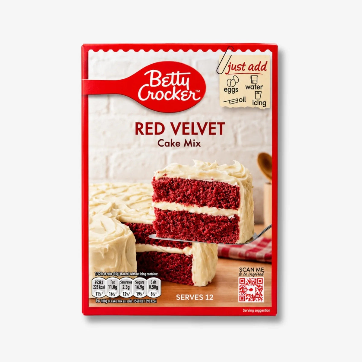 Betty Crocker Cake Mix Red Velvet 425g - Red Velvet Backmischung kaufen - MiMa&