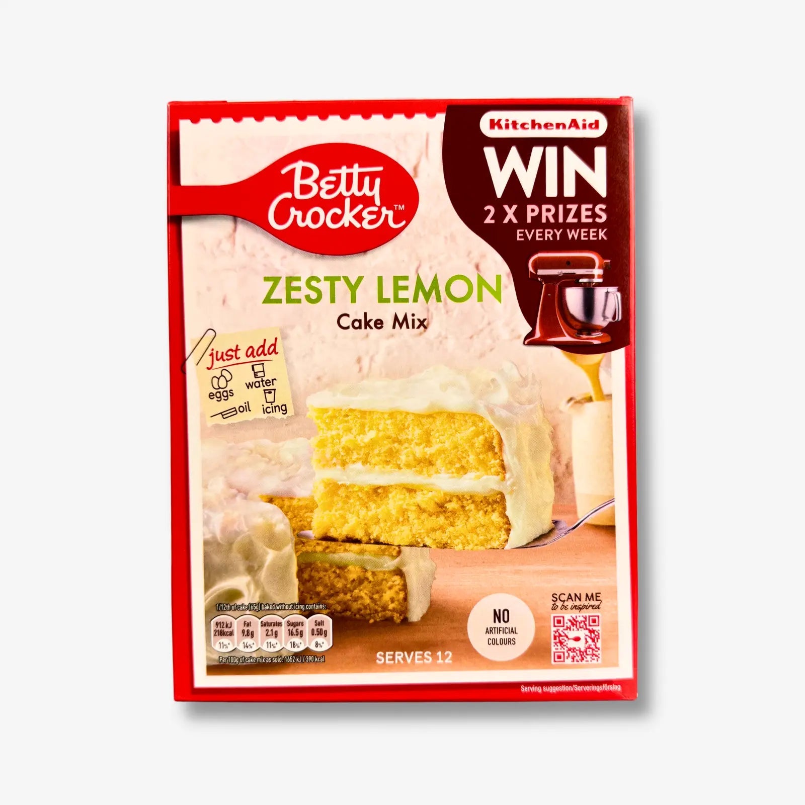 Betty Crocker Cake Mix Zesty Lemon 425g - Backmischung für Zitronenkuchen kaufen - MiMa&