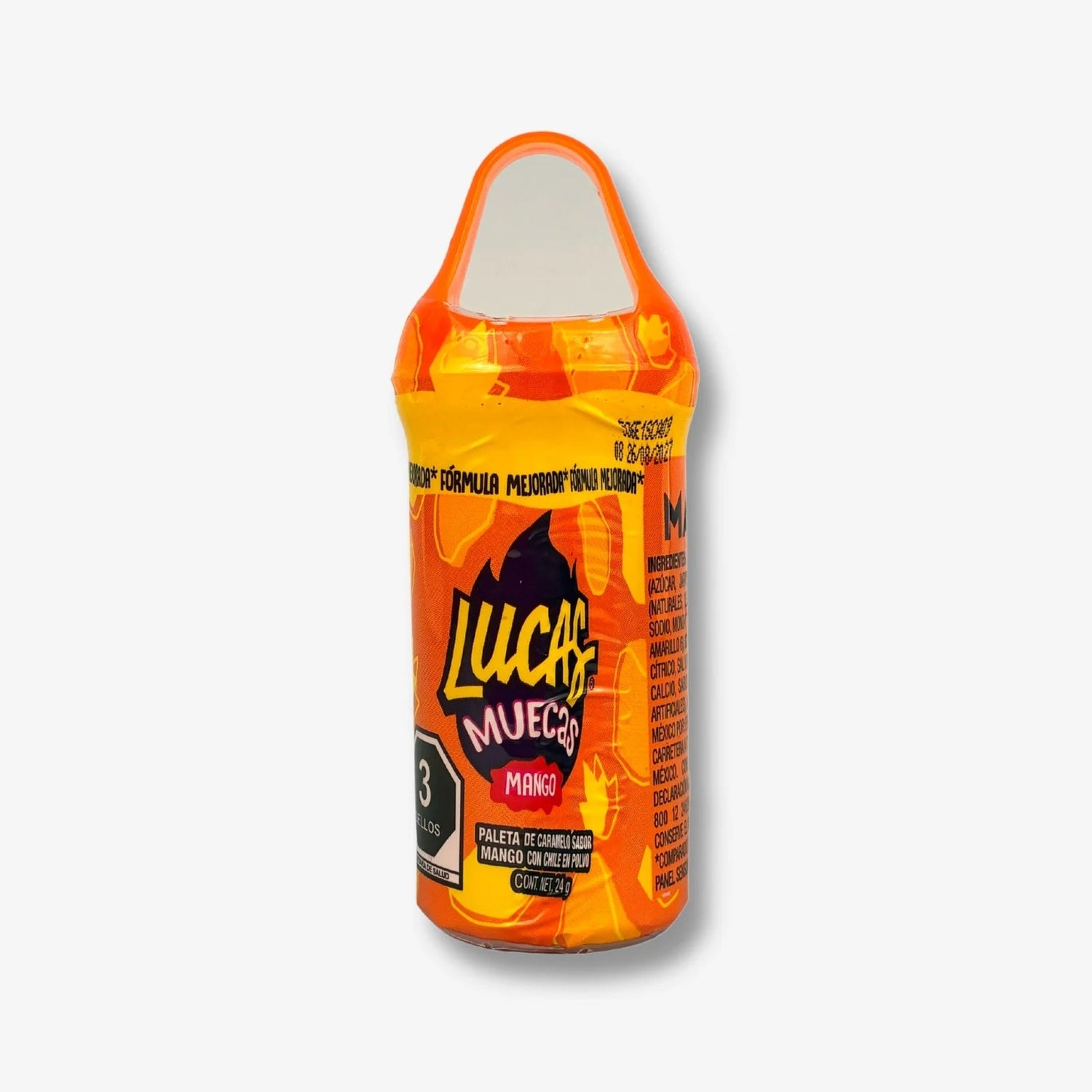 Candy Lucas Muecas Mango 24g – Fruchtiger Mango - Lutscher mit mexikanischem Chili kaufen - MiMa&