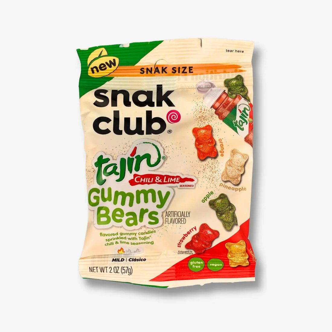 Candy Snak Club Tajin Gummy Bears 57g - Gummibärchen mit Chillipulver kaufen - MiMa&