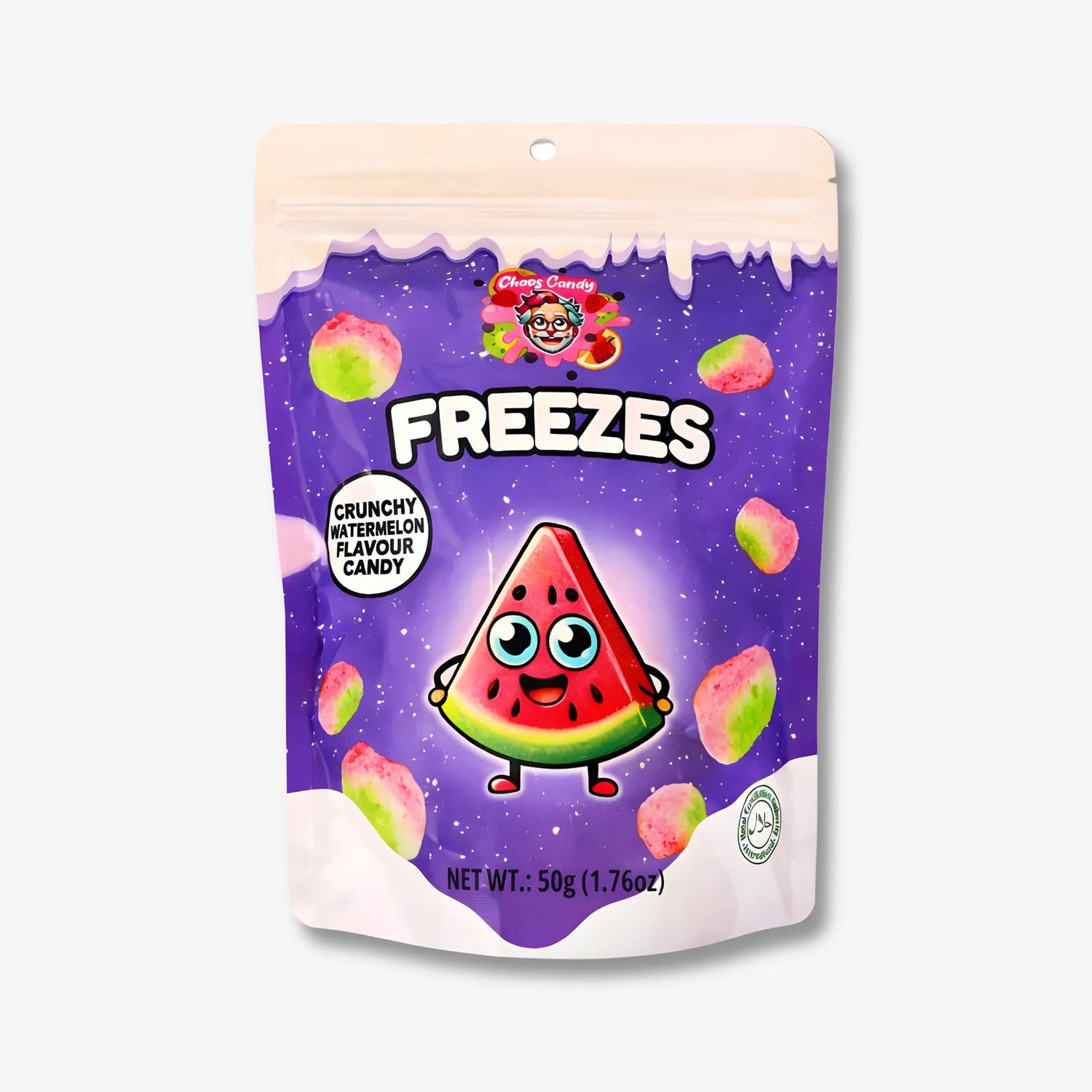 Chaos Candy Freeze Crunchy Watermelon 50g - Gefriergetrocknete Wassermelonen Gummis kaufen - MiMa&