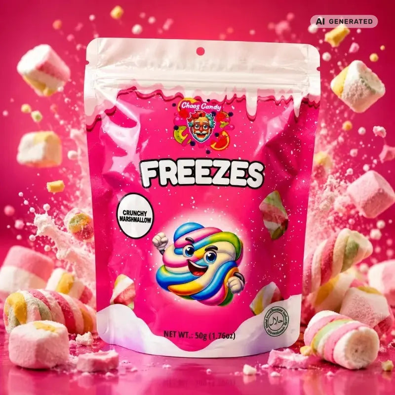 Chaos Candy Freeze Crunshy Marshmallow 50g - Gefriergetrocknete Marshmallows kaufen - MiMa's Sweets House-blok1