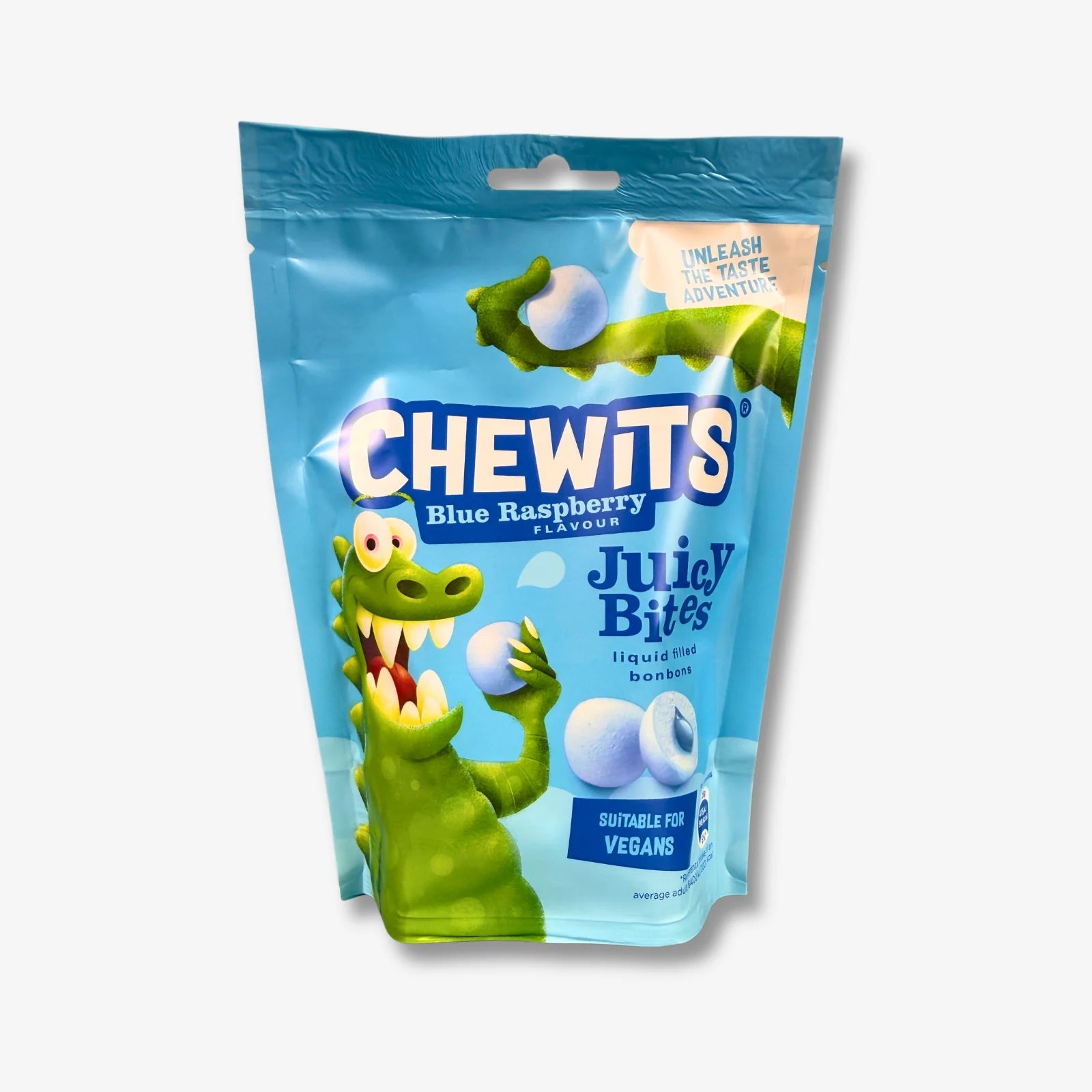 Chewits Juicy Bites Blue Raspberry 115g - Gefüllte Himbeer Kaubonbons kaufen - MiMa&