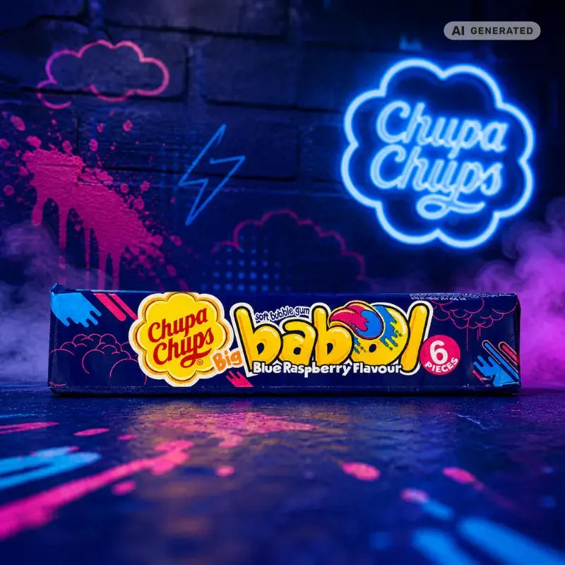 Chupa Chups Big Babol Tongue Painter 28g – Fruchtiger Bubble Gum mit Tongue - Painter - Effekt kaufen - MiMa's Sweets House-blok1