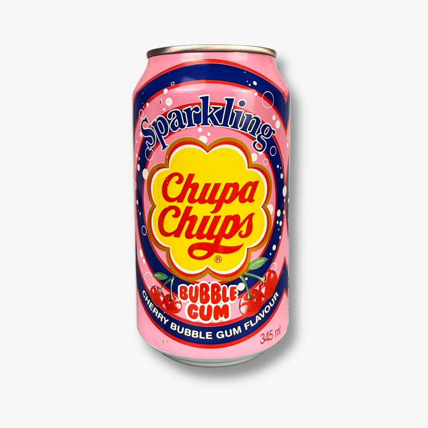 Chupa Chups Sparkling Cherry Bubblegum 345ml - Kirschlimonade mit Kaugummigeschmack kaufen - MiMa&