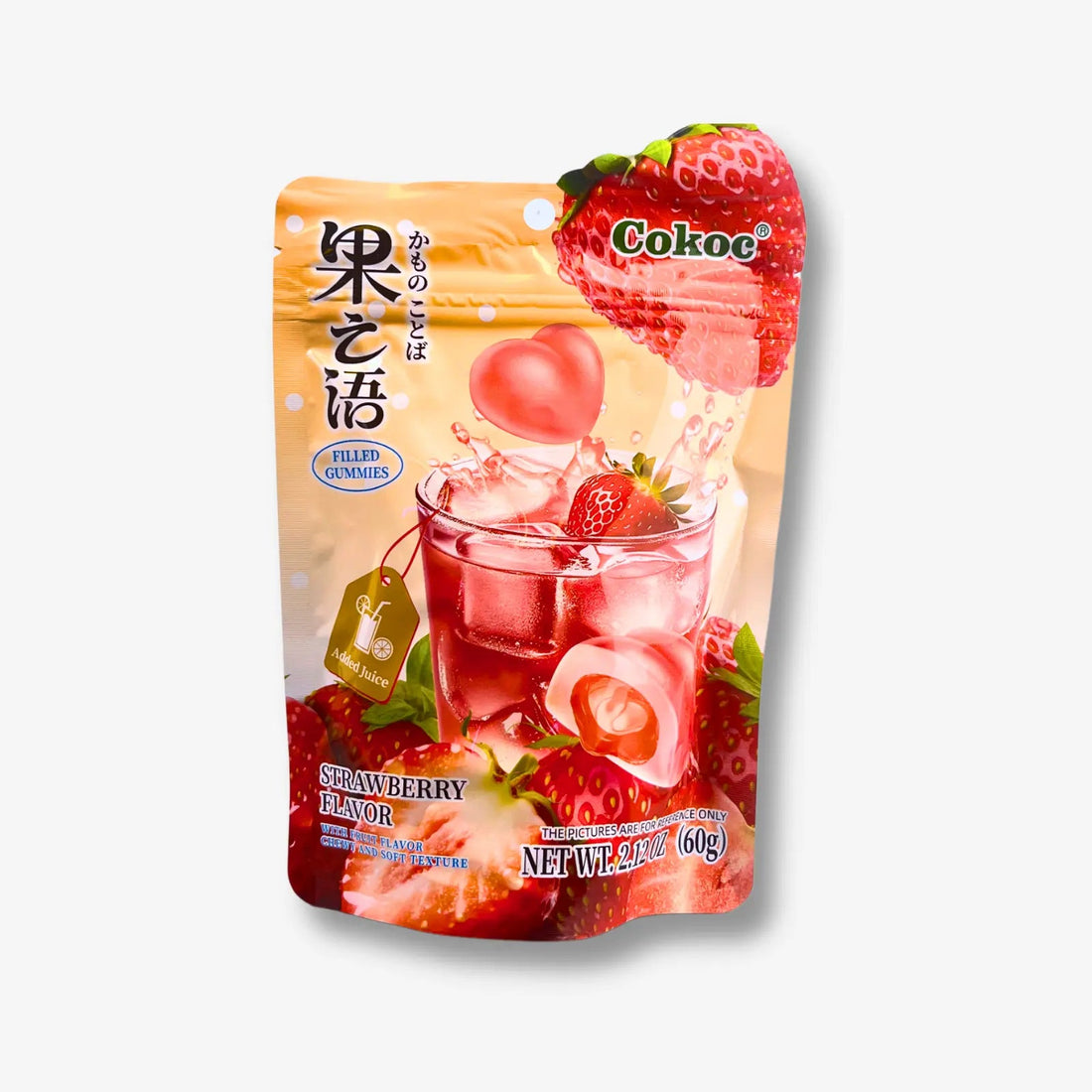 Cokoc Filled Gummies Strawberry 60g - Erdbeergummis mit Füllung kaufen - MiMa&